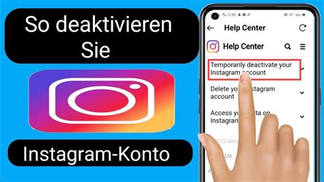 wie kann ich mein instagram deaktivieren|Temporarily deactivate your Instagram account